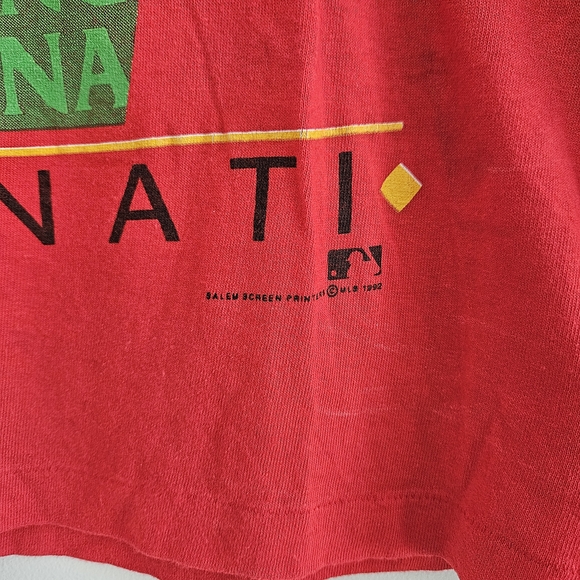 Vintage Salem Sportswear Shirt Large Cincinnati Reds Baseball MLB 1992 USA - Picture 4 of 7